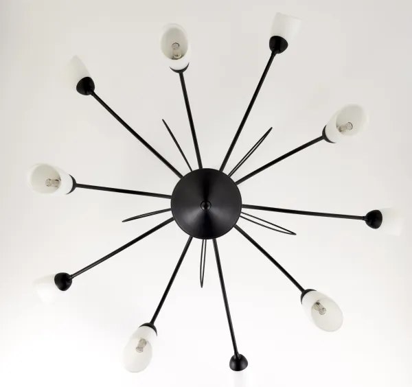 Jupiter 2056 - Luster na tyči GLORIOSA 10xG9/14W/230V čierna