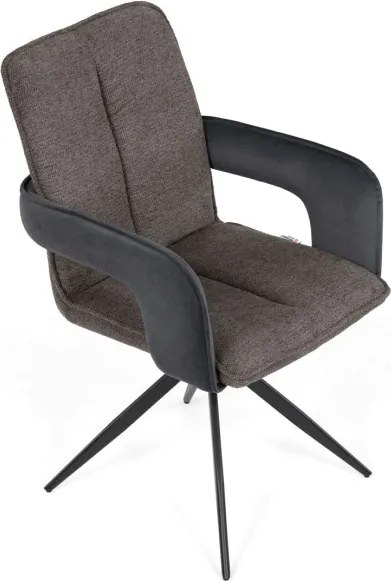 Jedálenská stolička otočná 180° DCH-F1146 GREY2 sivá