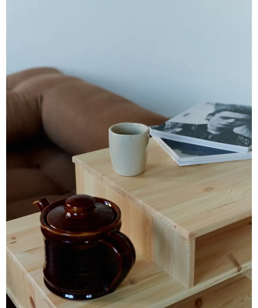 Konferenčný stolík z borovicového dreva v čiernej farbe Karup Design Hako