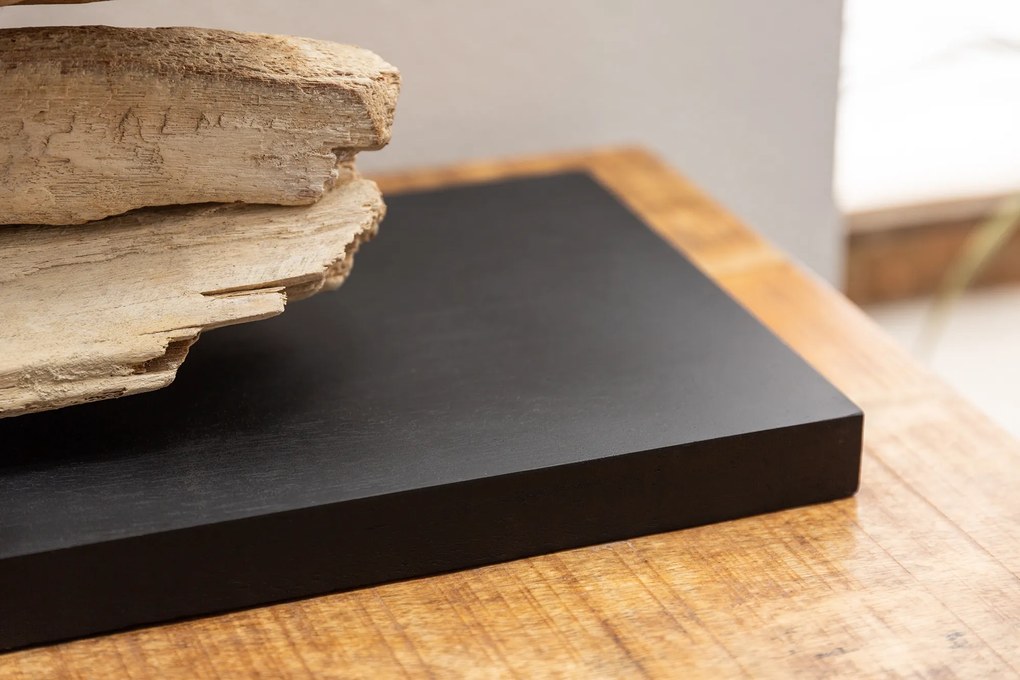 Stolná lampa z naplaveného dreva Riverine black