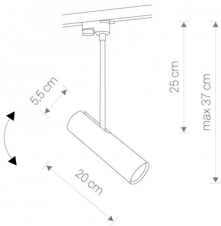 PROFILE EYE SUPER WHITE 9245, h37 cm 1F