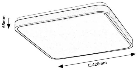 Rabalux 71424-LED Stm. kúp. stropné svietidlo ALENZO LED/36W/230V IP44 biela + DO