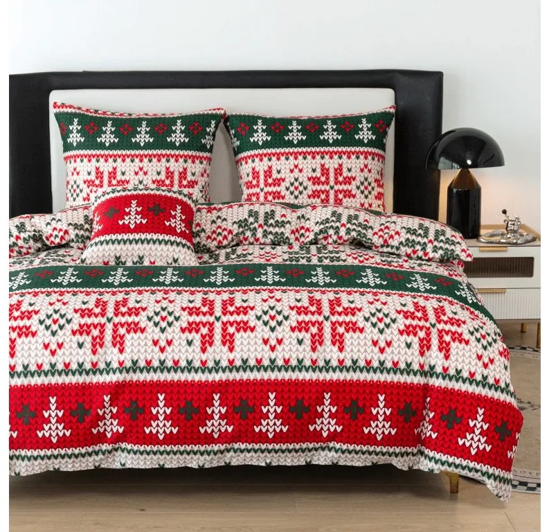 Obliečky z mikrovlákna FROSTED CHRISTMAS farebné Rozmer obliečky: 70 x 90 cm | 140 x 220 cm
