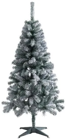 Livarno home Zasnežený umelý vianočný stromček, 150 cm + Svetelná LED reťaz, studená biela + Ozdoby, zlaté  (800011006)