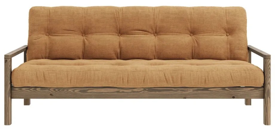 Rozkladacia pohovka v horčicovej farbe 205 cm Knob – Karup Design