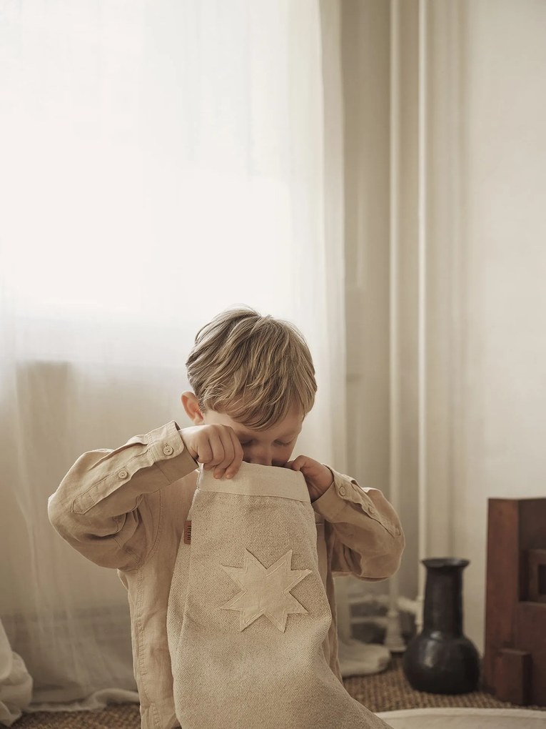 Ferm Living Vianočná pančucha z organickej bavlny Vela