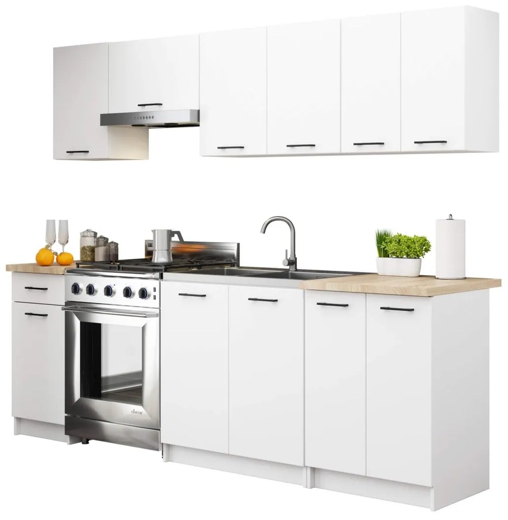 Kuchynská skrinka Olivia S 80 cm 3S biela