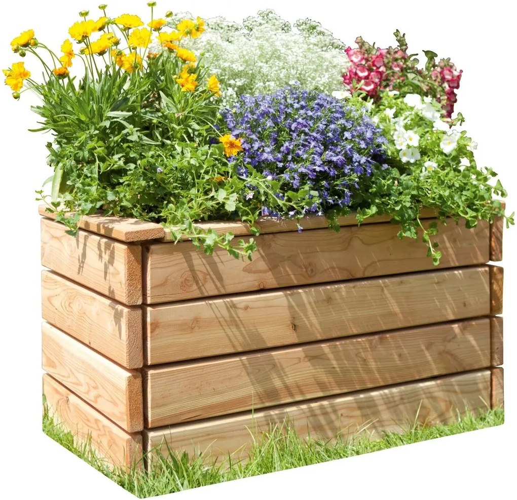 Vysoký záhon, smrekovcové drevo, 80 × 40 × 43 cm