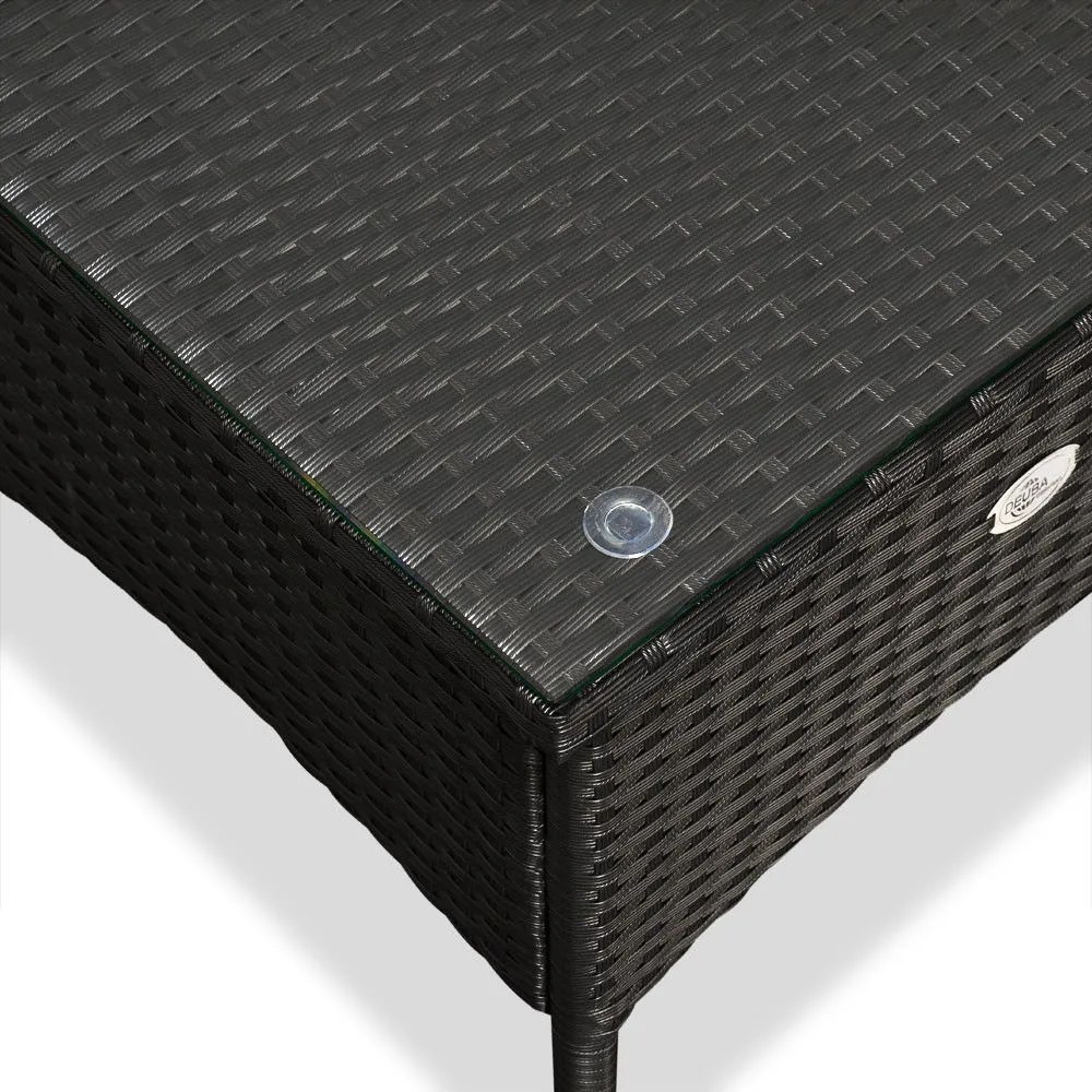 InternetovaZahrada Ratanový stolík / čajový stôl - 50 x 50 x 45 cm