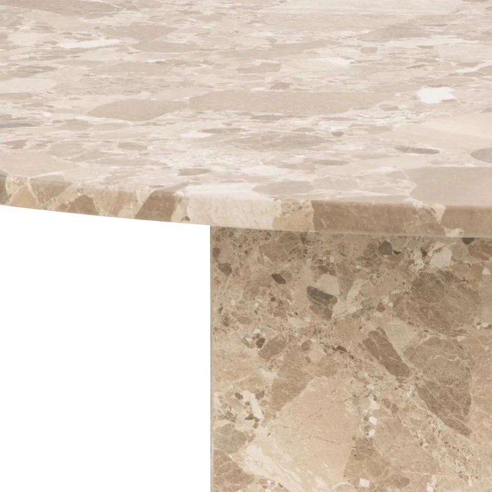 Jedálenský stôl Naxos 130 cm mramor Latte