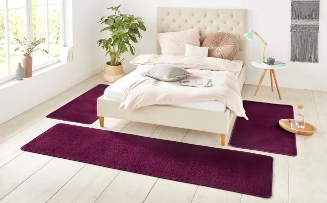 Spálňová sada kobercov Hanse Home NASTY tmavofialová