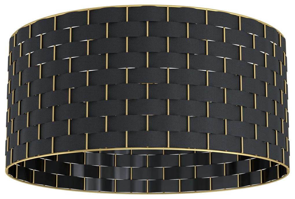 EGLO Moderné stropné osvetlenie MARASALES, 1xE27, 40W, 50cm, okrúhle, čierne