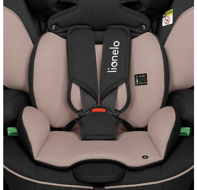 Autosedačka Lionelo Levi I-Size 76 - 150 cm Farba: Black Grey