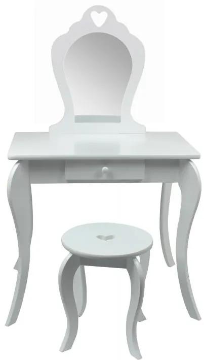 Detský toaletný stolík Lilly biely