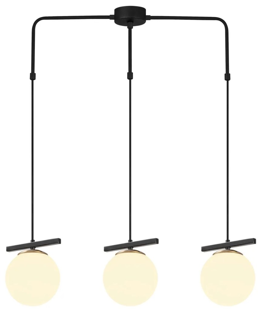 Stropné svietidlo UZUM IV čierne