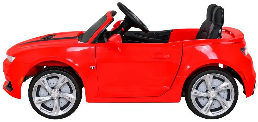 RAMIZ Elektrické autíčko - Chevrolet CAMARO 2SS - červené - 2x35W MOTOR - 12V7Ah BATÉRIA - 2023