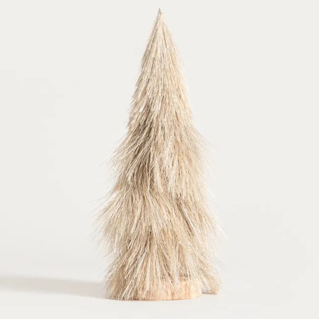 Vianočná dekorácia CANNE béžový stromček 757570