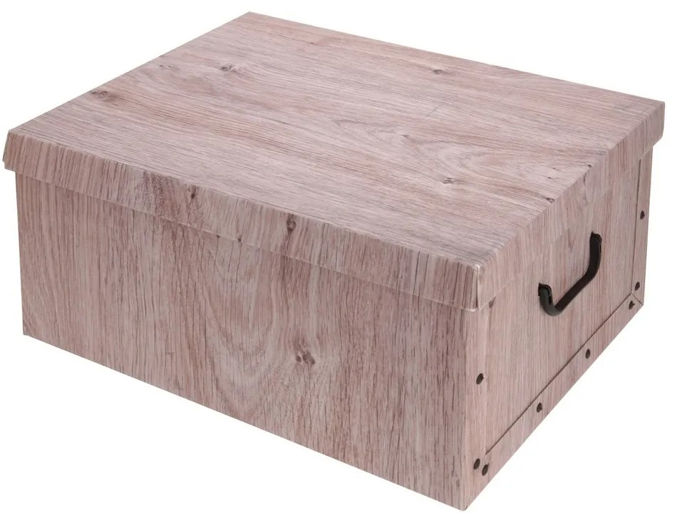 Úložný box s vekom Wood, prírodný