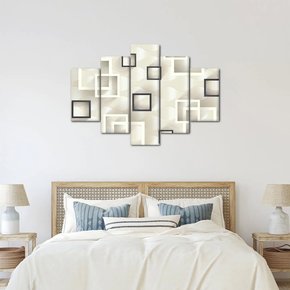 Geometrický abstraktný obraz (150x105 cm)