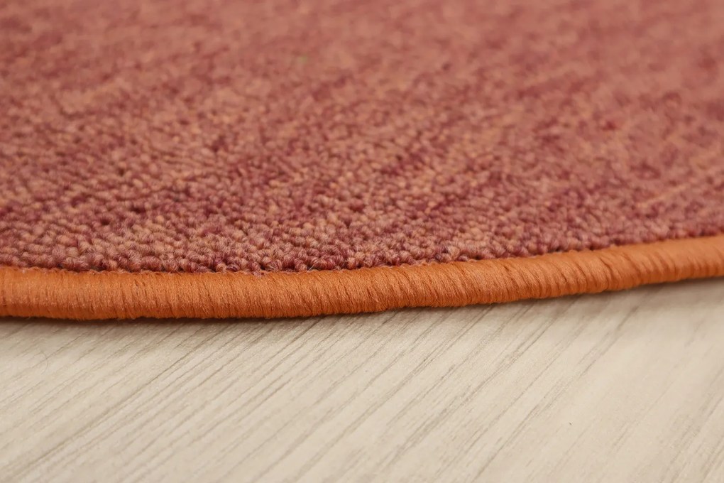 Vopi, Kusový koberec Astra terra kruh, 67x67 (priemer) kruh, oranžová, chodba / predsieň