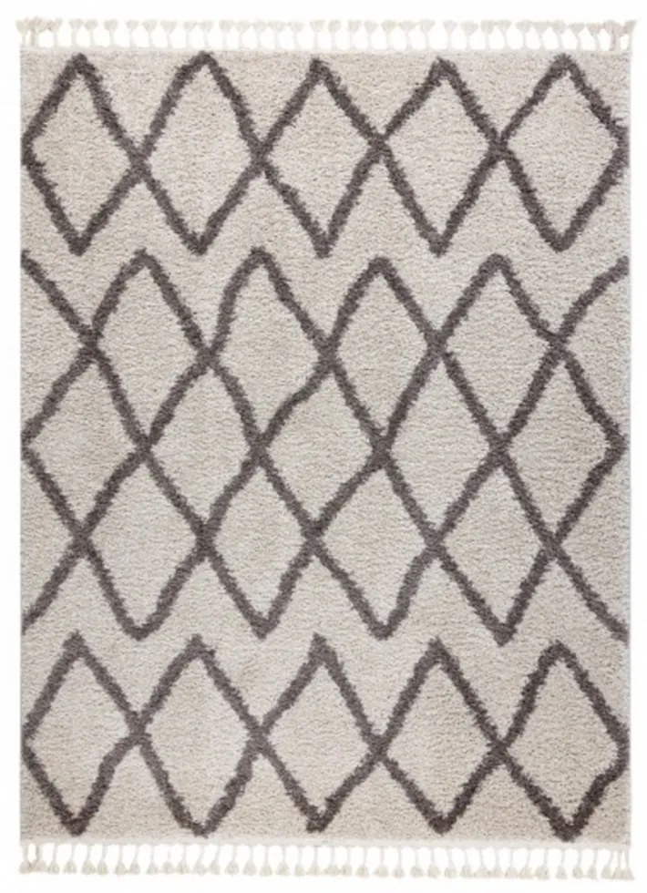 Kusový koberec Shaggy Beni krémový, Velikosti 60x200cm