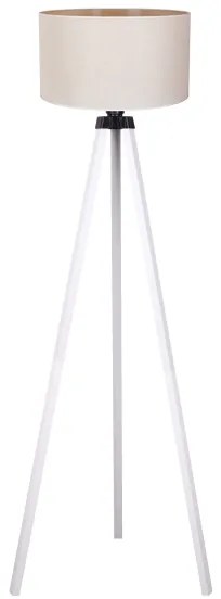 Duolla - Stojacia lampa 1xE27/60W/230V pr. 44 cm krémová/biela