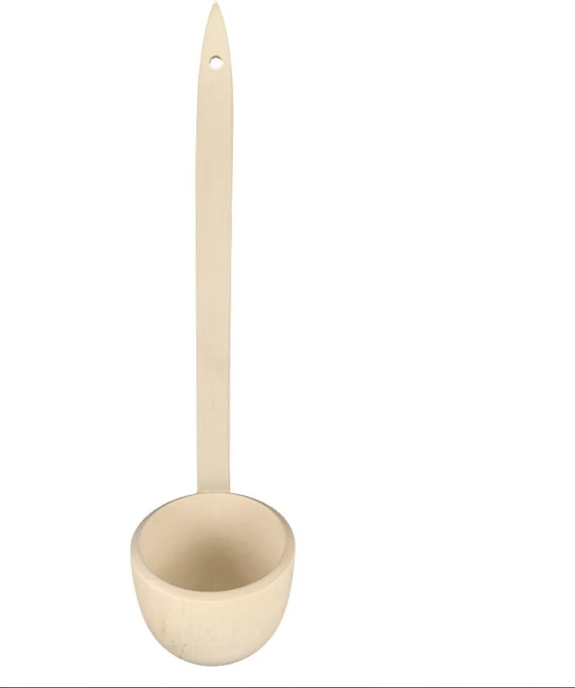 AMADEA Drevená naberačka, masívne drevo, dĺžka 38 cm