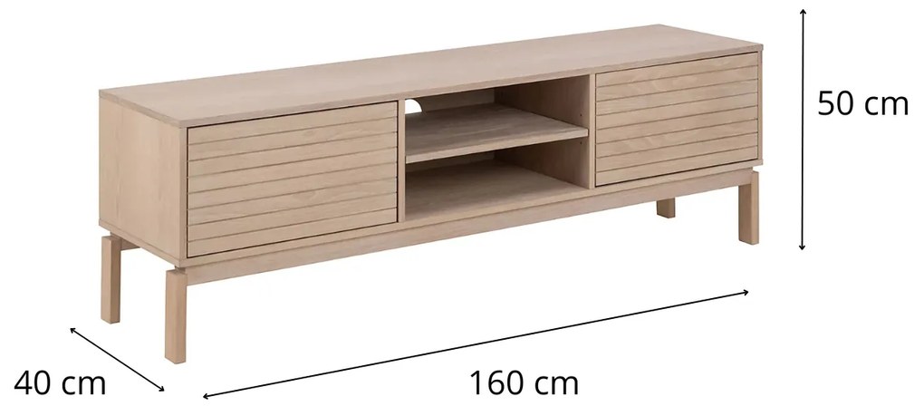 TV stolek Linley 160 cm dub bardolino