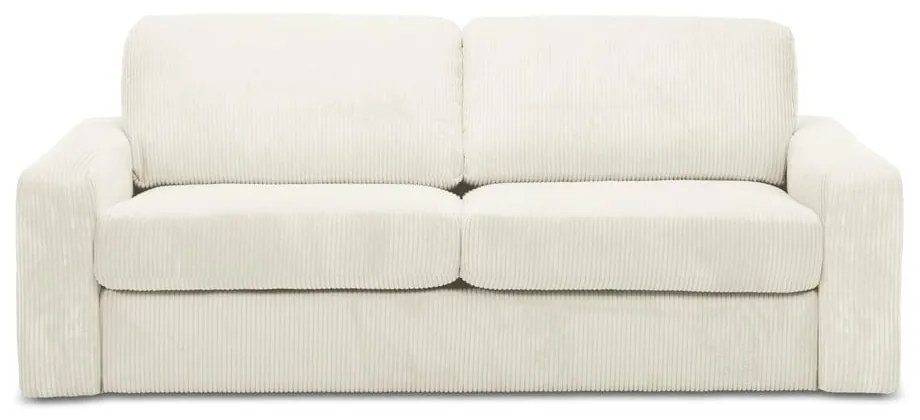 Béžová menčestrová rozkladacia pohovka 195 cm Nona – Makamii