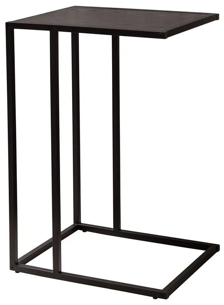 Dizajnový odkladací stolík Maille 43 cm čierny jaseň