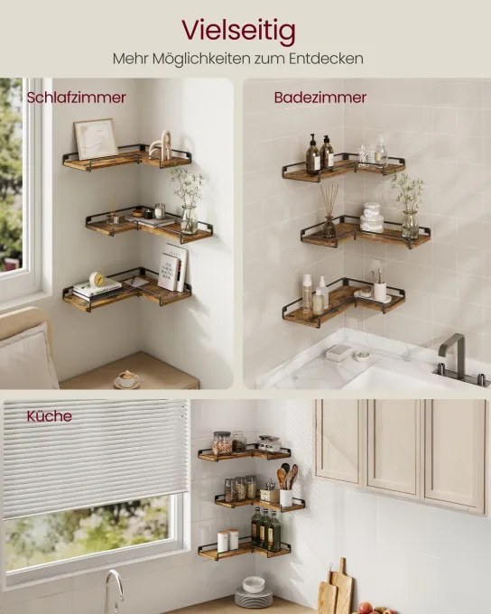 Sada troch rohových políc LLS833KD01