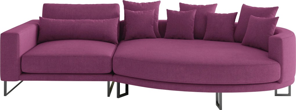 XXXLutz VEĽKÁ POHOVKA, textil, magenta Livetastic - Sedačky - 001968009105