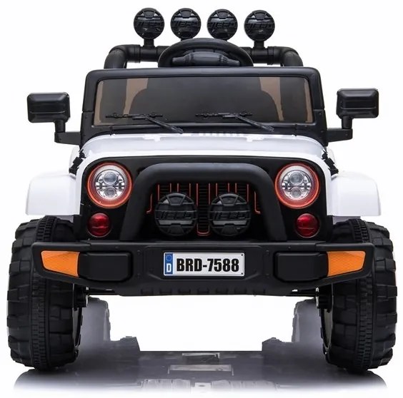 RAMIZ Elektrické autíčko - Jeep BRD-7588 4x4 - biele - 4x45W - 1x12V10Ah - 2024