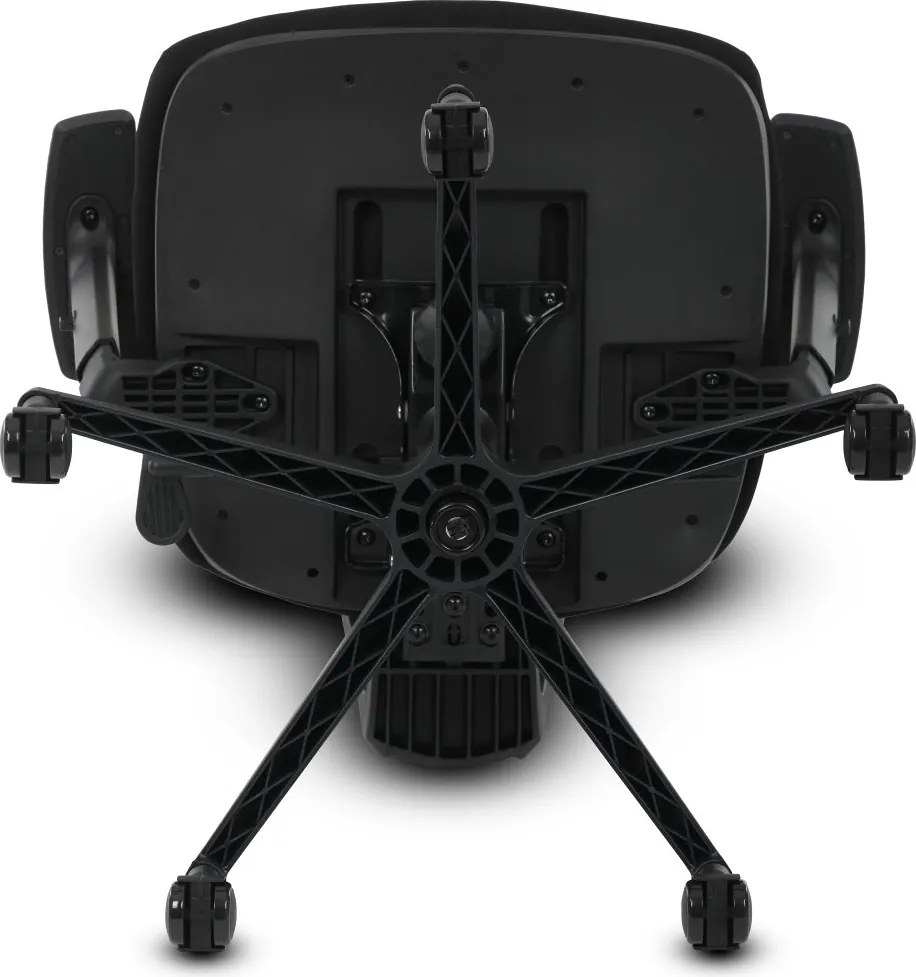 Kancelárska ergonomická stolička TRAGEL — sieťovina / látka, čierna