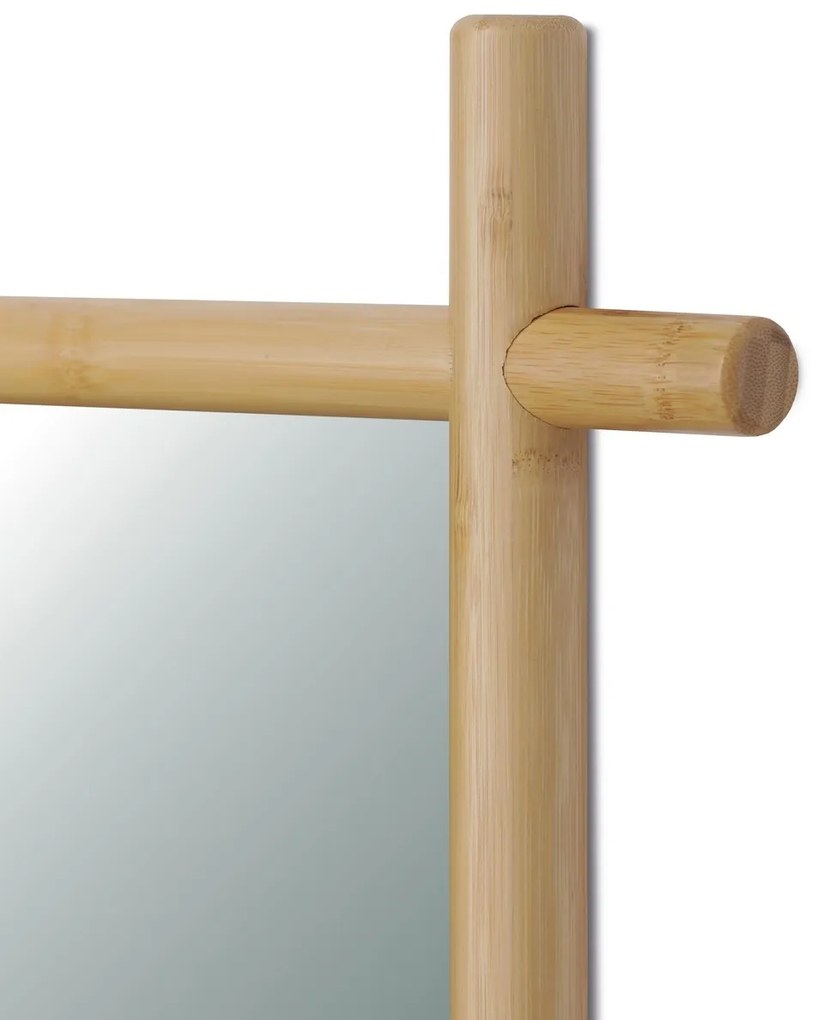 Nástenné zrkadlo B027 NAT, bambus
