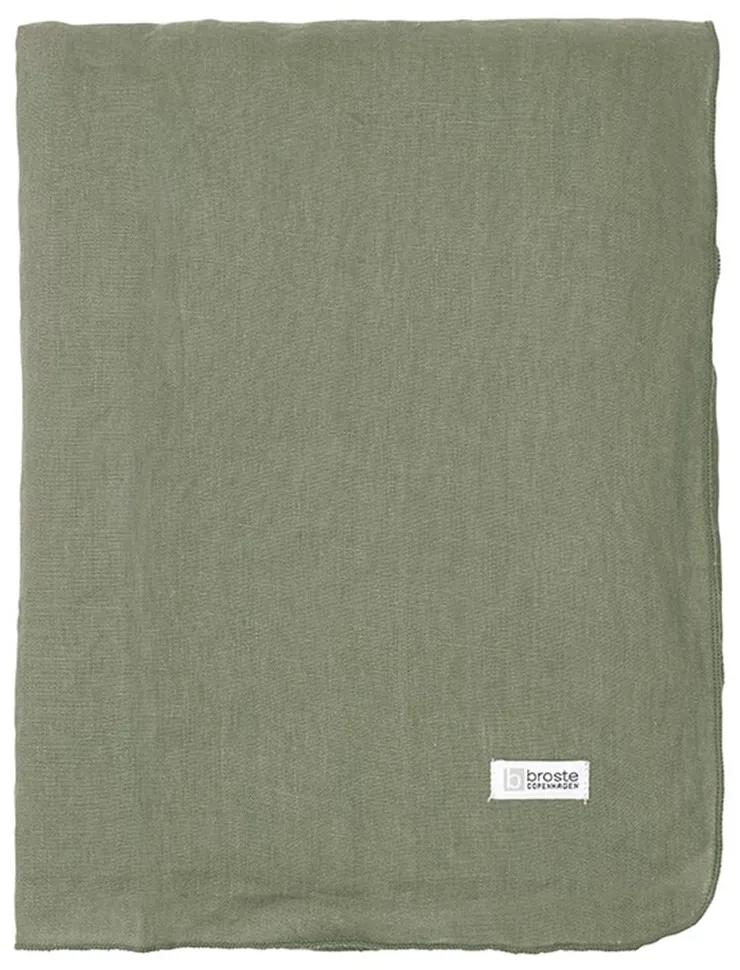 Broste Obrus GRACIE 160x200 cm zeleno-sivý