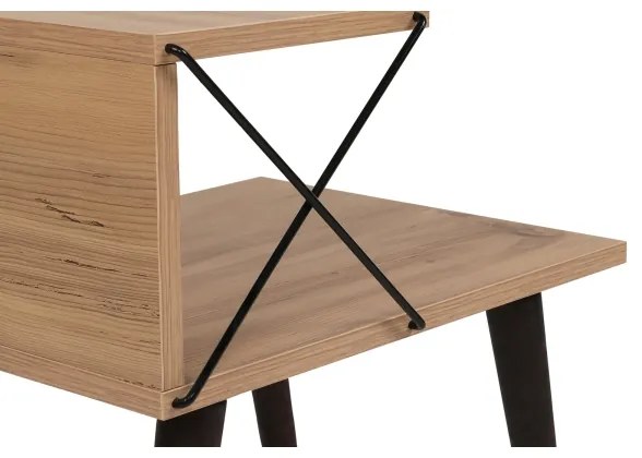 Nočný stolík CROSS 55x50 cm hnedá