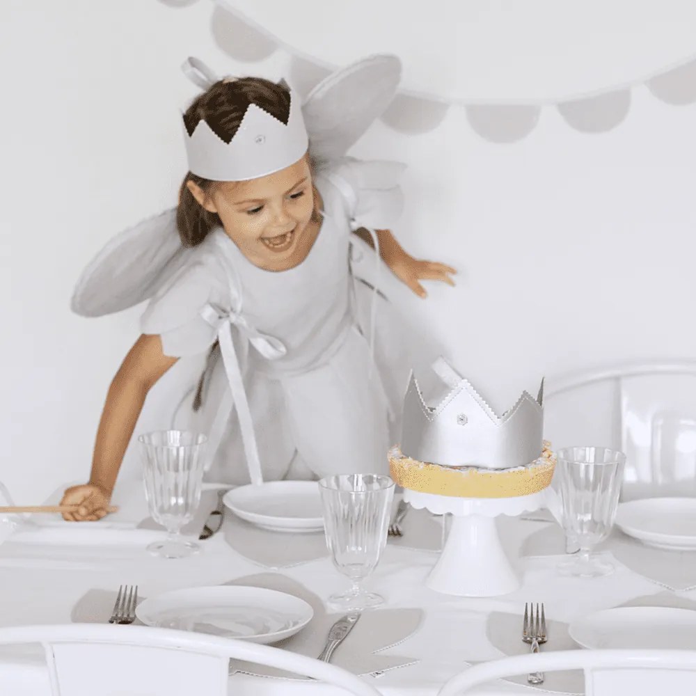 Ľanový kúzelný prútik šedý so striebrom