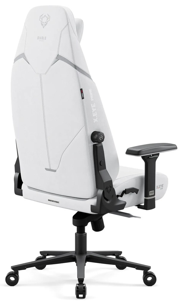 Herné kreslo Normal Size, čierne: Diablo X-Eye Prime Ghosted White