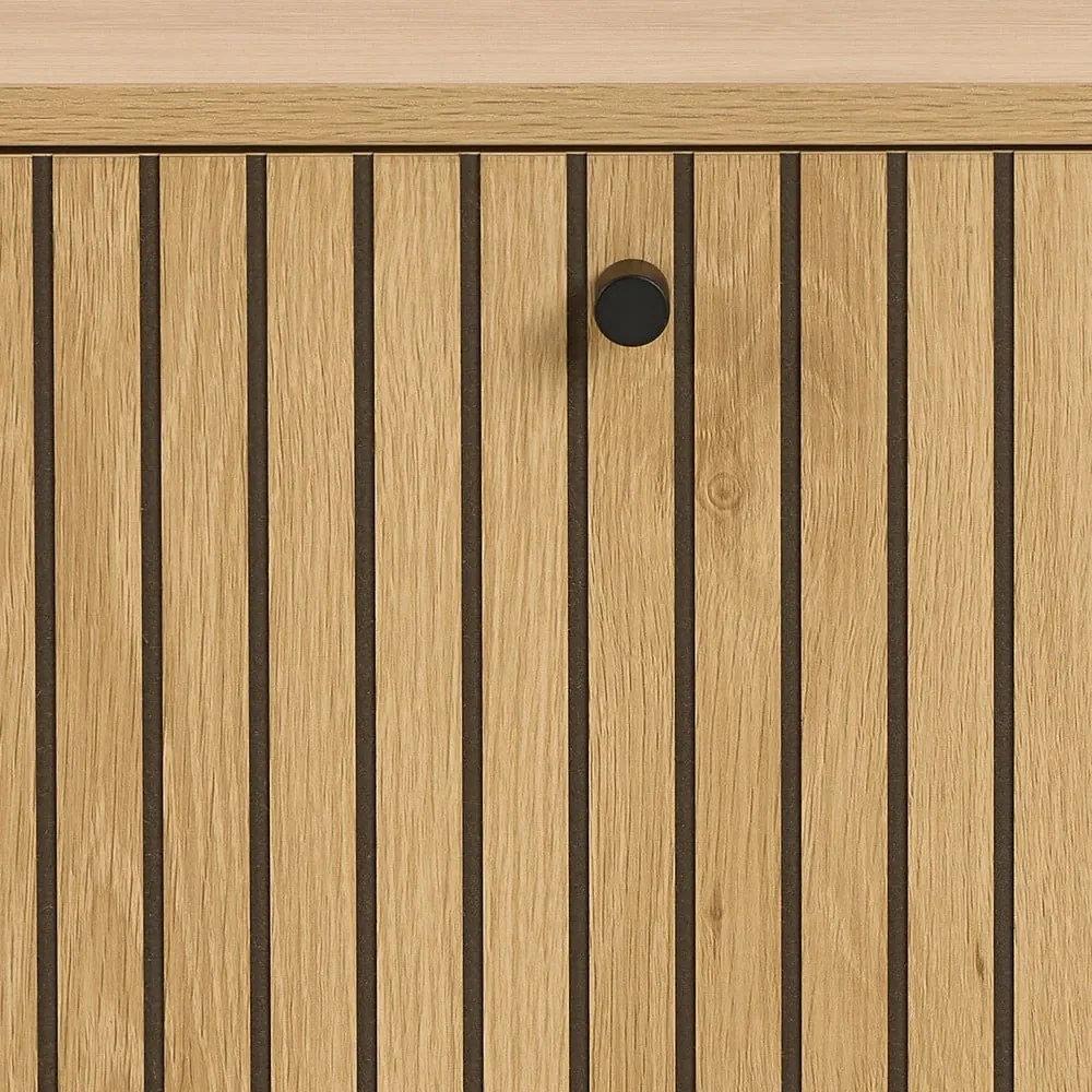 Výklopná skrinka na topánky v dekore duba v prírodnej farbe 72x43x17 cm Albany – Actona