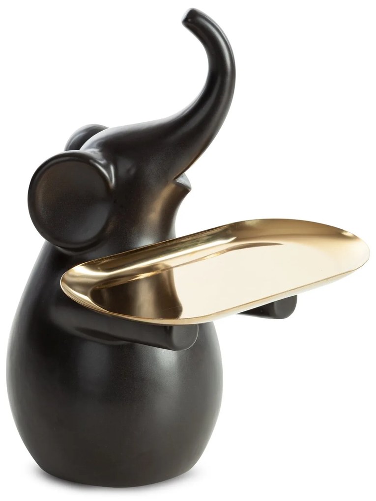 DEKORAČNÁ SOŠKA EMBER 18X17X24 CM ČIERNA