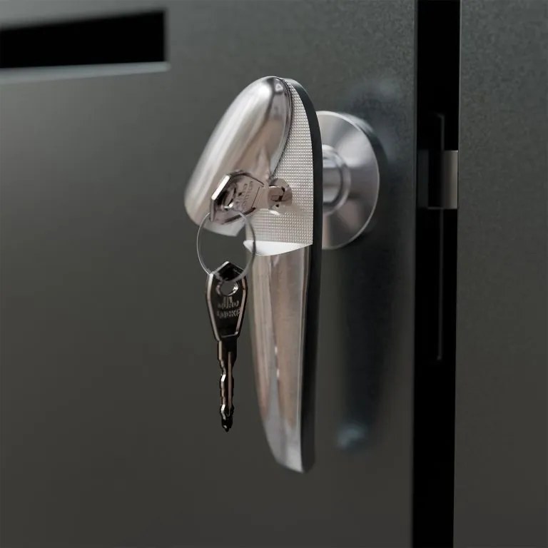 Kovový prístrešok pre 3 popolnice, antracit, 197×116×80 cm