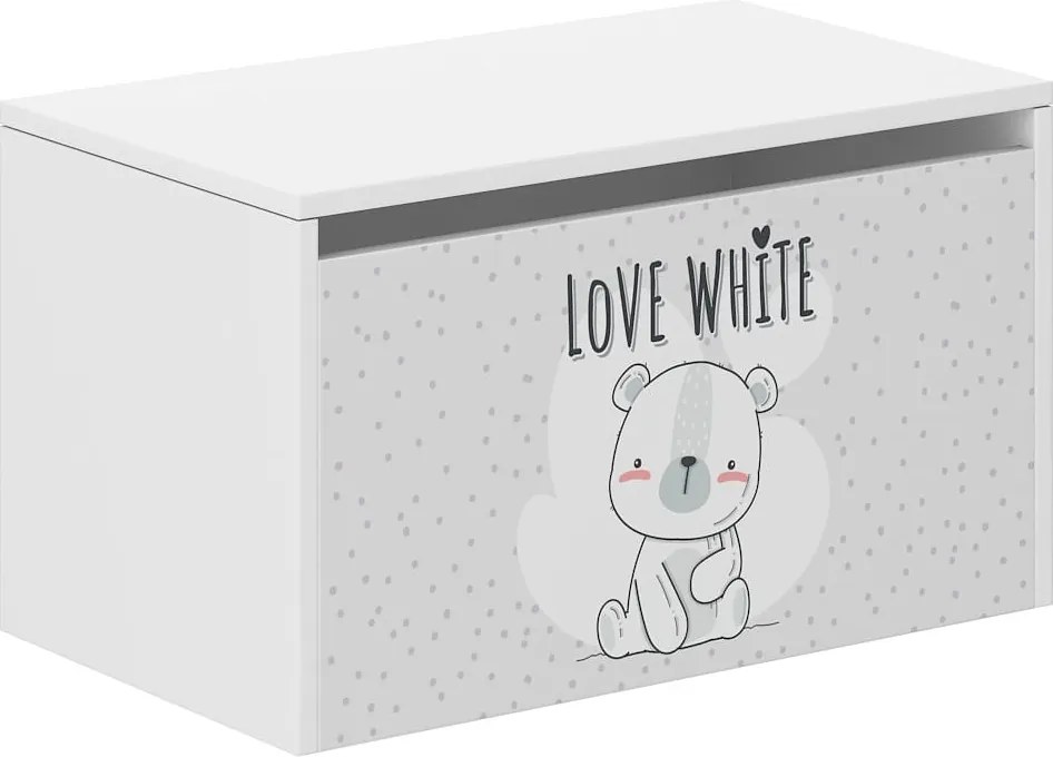 Wooden Toys BIELY MEDVEDÍK – KONTAJNER NA HRAČKY
