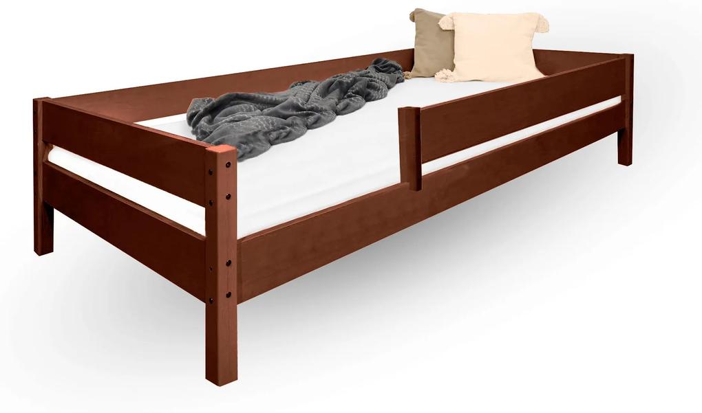 LU Detská posteľ so zábranou Mix - palisander Rozmer: 160x80