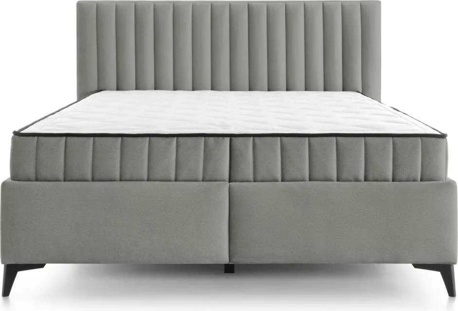 Posteľ Joy 160x200 cm, svetlo šedá látka