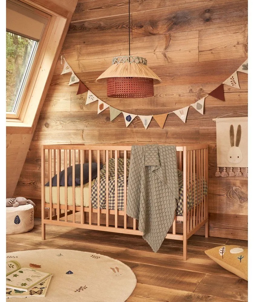 Biela postieľka z bukového dreva 60x120 cm Shantal – Kave Home