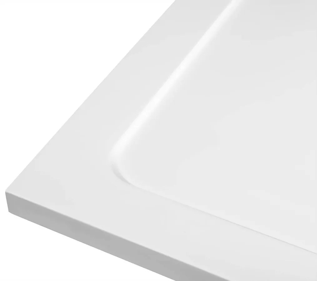 Aqualine Aqualine, TECMI sprchová vanička z liateho mramoru 120x90x3 cm, PQ12090