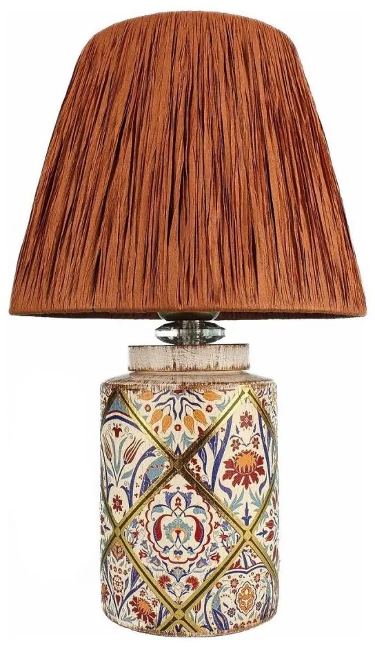 Stolná lampa RAMZES 1xE27/40W/230V rafia