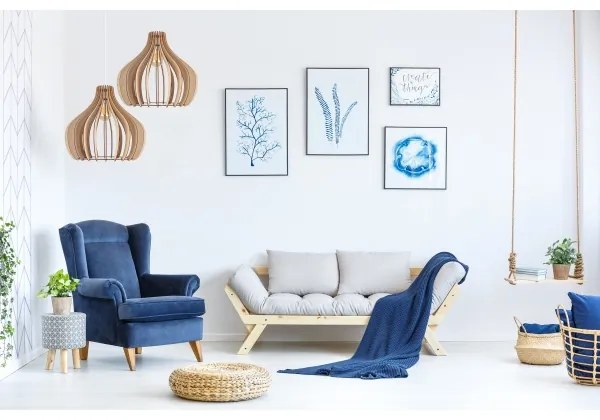 Luster na lanku WILL 1xE27/60W/230V biela