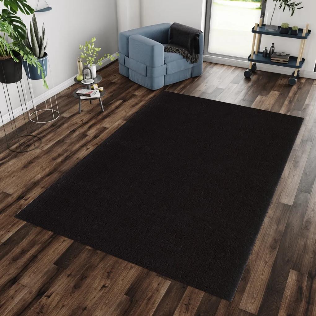 Ayyildiz Kusový koberec CATWALK 2600, Čierna Rozmer koberca: 80 x 250 cm